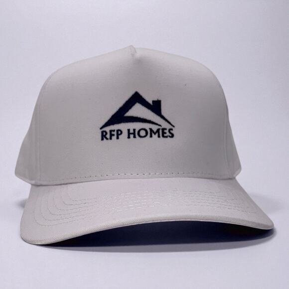 RFP Homes Hat (Version 1) | White Embroidered Snapback | Mad Capper Texas - Picture 1 of 2